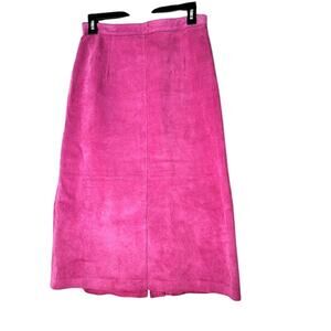 Soft Pink Genuine Leather A-Line Skirt – Women's Trendy, Comfortable Fit